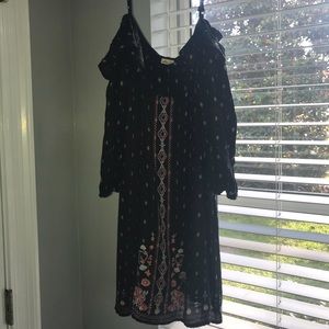 embroidered flowered dress